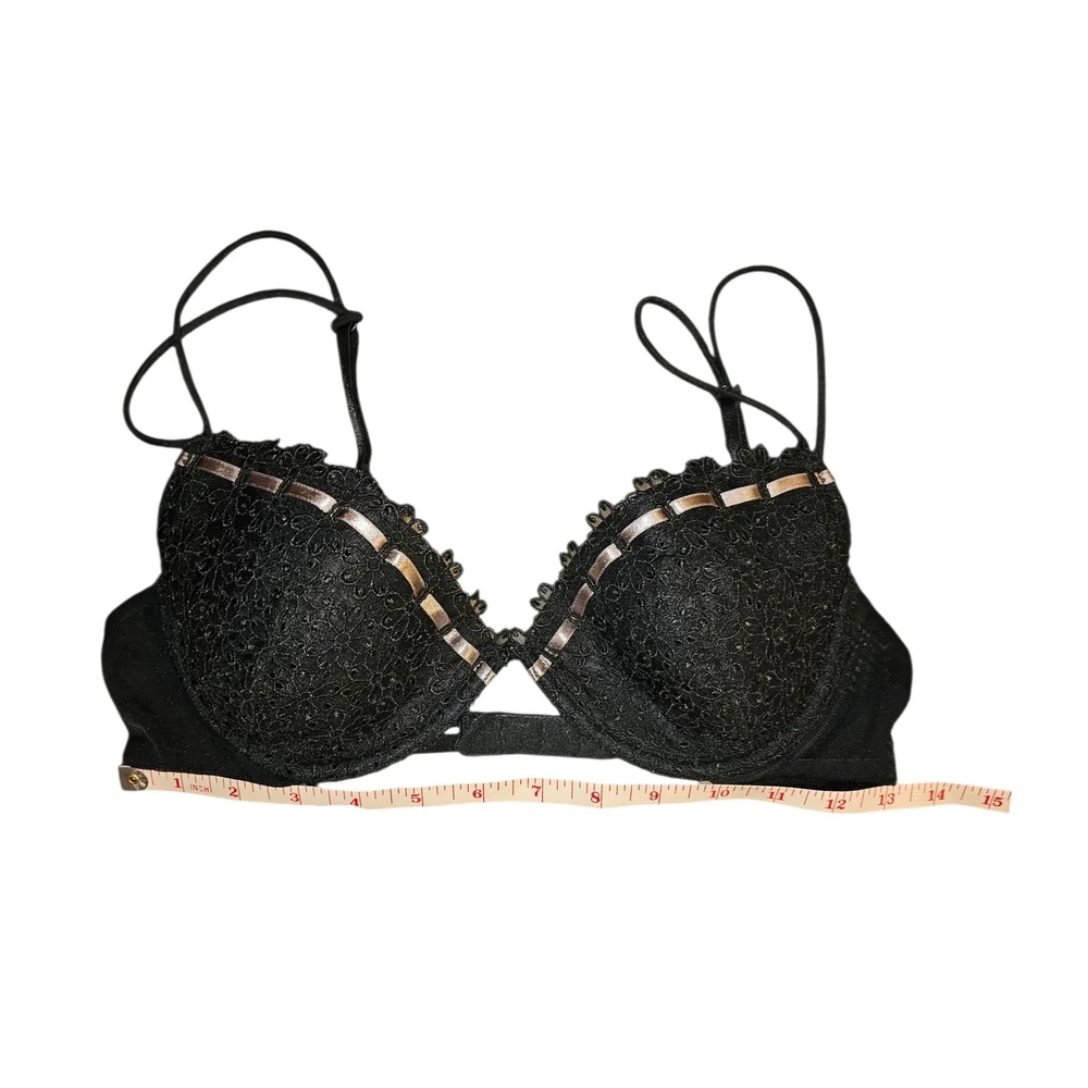 Victoria's Secret Black Lace Push-Up Bra